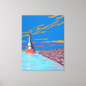 vuurtoren canvas afdruk (Voorkant)