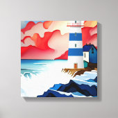 vuurtoren canvas afdruk (Voorkant)