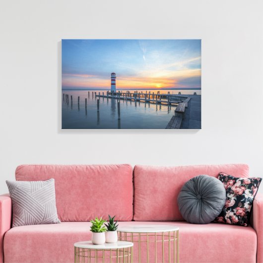 vuurtoren canvas afdruk (Insitu (Woonkamer))