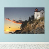 vuurtoren canvas afdruk (Insitu (Houten vloer))