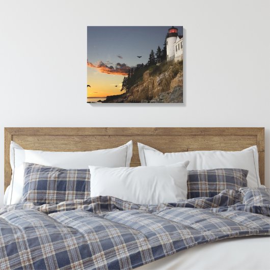 vuurtoren canvas afdruk (Insitu (Slaapkamer))