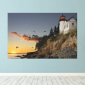 vuurtoren canvas afdruk (Insitu (Houten vloer))