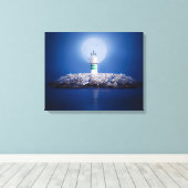 vuurtoren canvas afdruk (Insitu (Houten vloer))
