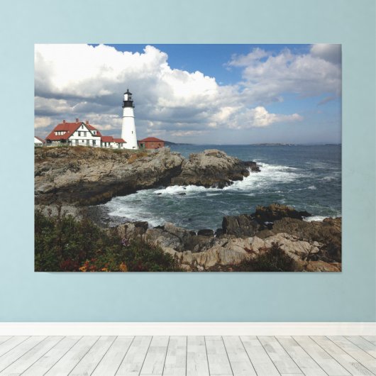 vuurtoren canvas afdruk (Insitu (Houten vloer))