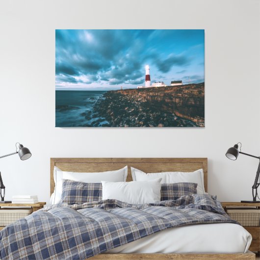 vuurtoren canvas afdruk (Insitu (Slaapkamer))
