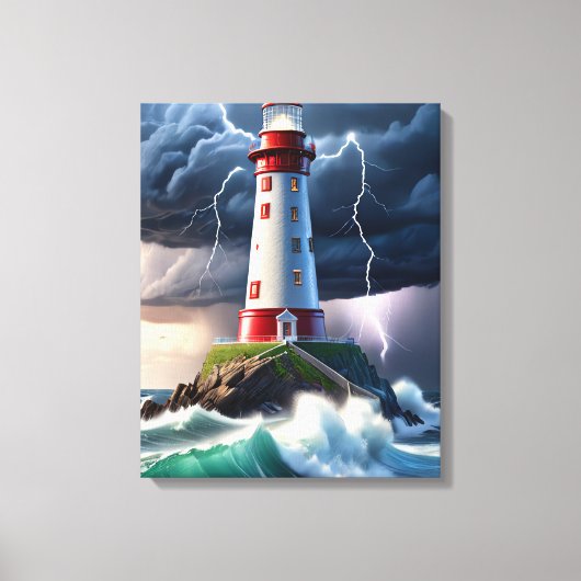vuurtoren canvas afdruk (Voorkant)