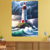 vuurtoren canvas afdruk (Insitu (Woonkamer))