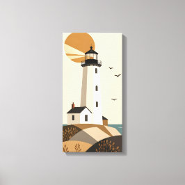 Vuurtoren Canvas Afdruk