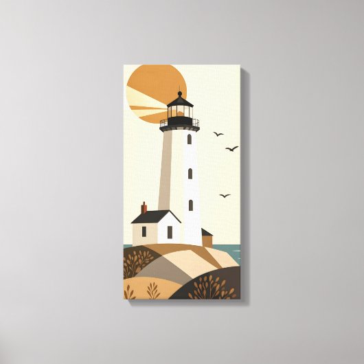 Vuurtoren Canvas Afdruk (Voorkant)