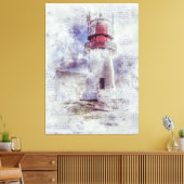  vuurtoren canvas afdruk (Insitu (Woonkamer))