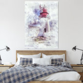  vuurtoren canvas afdruk (Insitu (Slaapkamer))