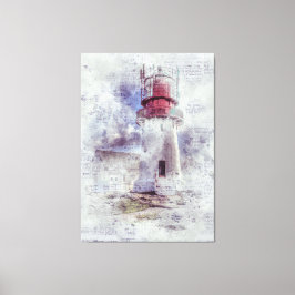  vuurtoren canvas afdruk