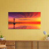 vuurtoren canvas afdruk (Insitu (Woonkamer))