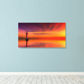 vuurtoren canvas afdruk (Insitu (Houten vloer))