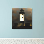 vuurtoren canvas afdruk (Insitu (Houten vloer))