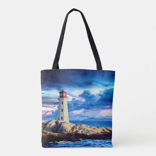 vuurtoren - Canvas tas (Achterkant)