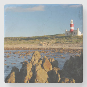 Vuurtoren Cape Agulhas, Westkaap 2 Stenen Onderzetter