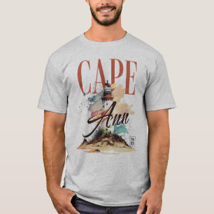 Vuurtoren Cape Ann Massachusetts New England T-shirt