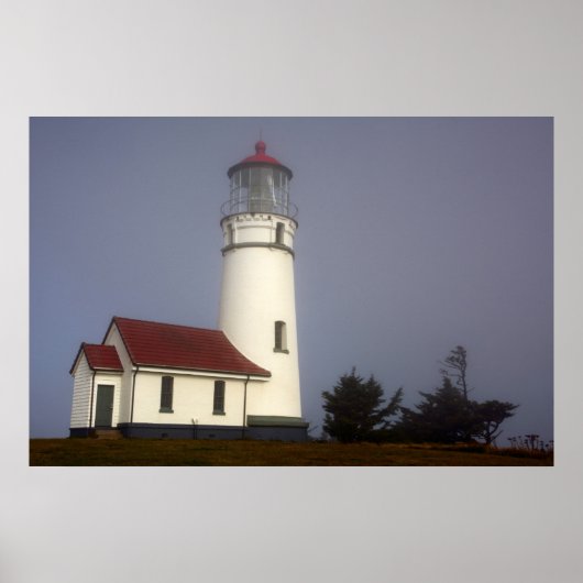 vuurtoren, Cape Blanco, Cape Blanco State Park Poster (Voorkant)