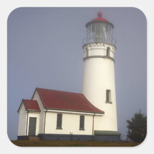 vuurtoren, Cape Blanco, Cape Blanco State Park Vierkante Sticker