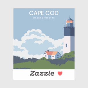 Vuurtoren Cape Cod Massachusetts Sticker