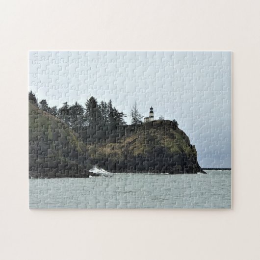 Vuurtoren Cape Disappointment, WA Legpuzzel (Horizontaal)