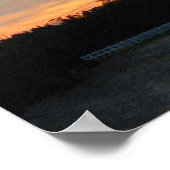 Vuurtoren Cape Hatteras bij zonsondergang Poster (Hoek)