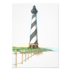 Vuurtoren Cape Hatteras Foto Afdruk