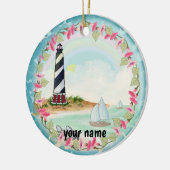 Vuurtoren Cape Hatteras Keramisch Ornament (Links)