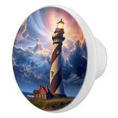 Vuurtoren Cape Hatteras Keramische Knop (Rechts)