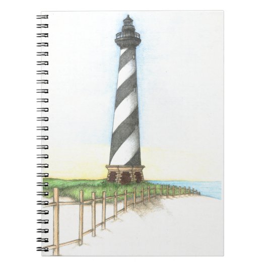 Vuurtoren Cape Hatteras Notitieboek (Voorkant)