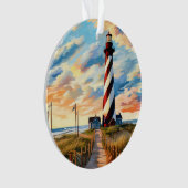 Vuurtoren Cape Hatteras Ornament (voorkant)