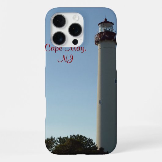 Vuurtoren, Cape May, NJ iPhone Hoesje (Achterkant)