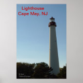 Vuurtoren, Cape May, NJ Poster (Voorkant)