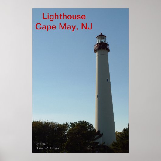 Vuurtoren, Cape May, NJ Poster (Voorkant)