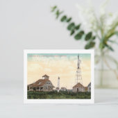 Vuurtoren, Cape May, Vintage van New Jersey Briefkaart (Staand voorkant)