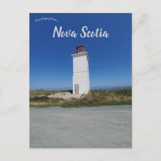 Vuurtoren Caribou Nova Scotia Briefkaart (Voorkant)