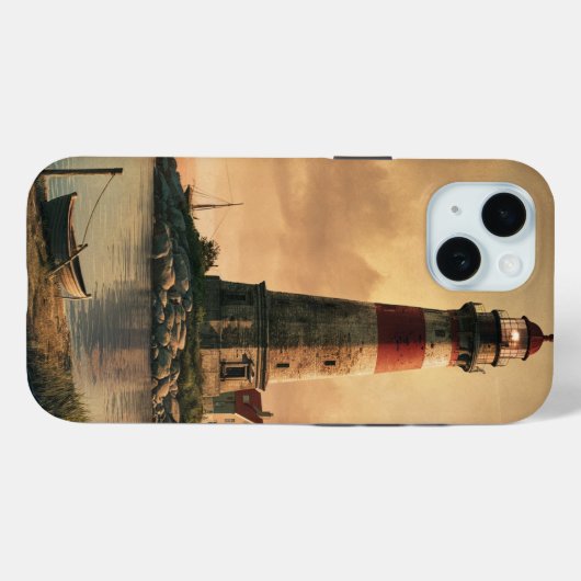 vuurtoren Case-Mate iPhone case (Achterkant (horizontaal))