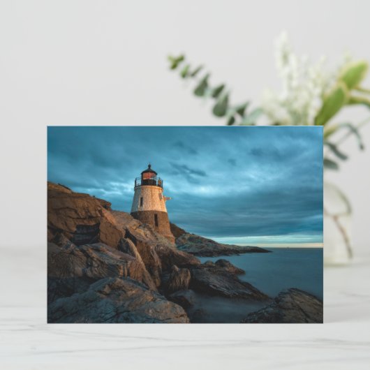 vuurtoren | Castle Hill Lighthouse Bedankkaart (Staand voorkant)