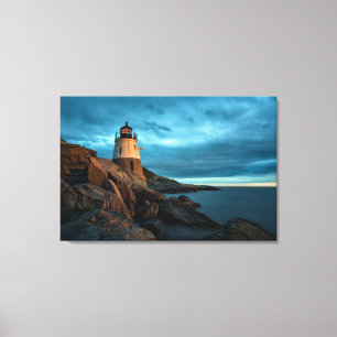 vuurtoren   Castle Hill Lighthouse Canvas Afdruk