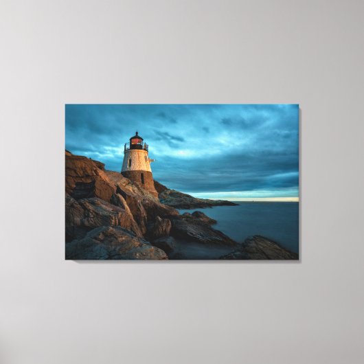 vuurtoren | Castle Hill Lighthouse Canvas Afdruk (Voorkant)
