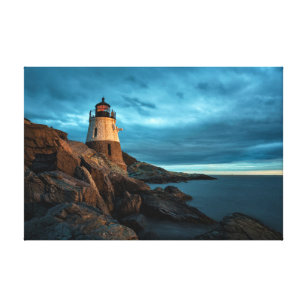 vuurtoren   Castle Hill Lighthouse Canvas Afdruk