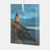 vuurtoren | Castle Hill Lighthouse Glas Ornament (Voorkant links)