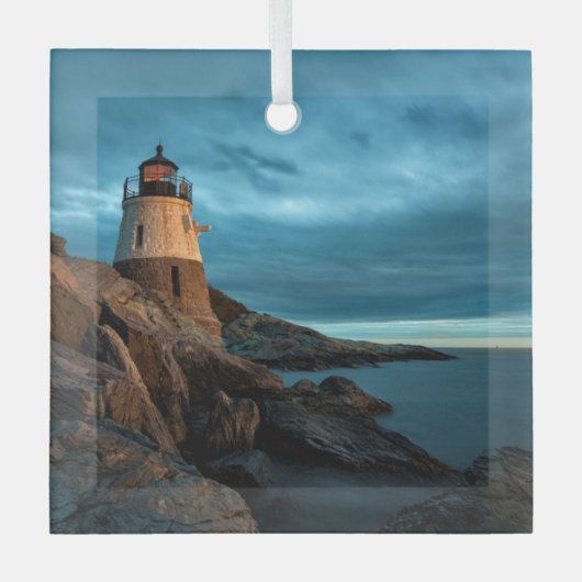 vuurtoren | Castle Hill Lighthouse Glas Ornament (Voorkant)