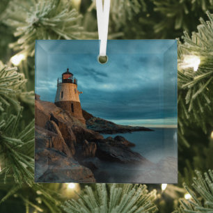 vuurtoren   Castle Hill Lighthouse Glas Ornament