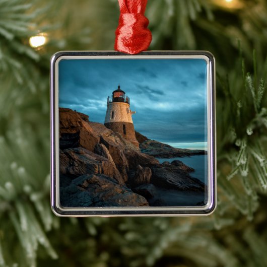 vuurtoren | Castle Hill Lighthouse Metalen Ornament (Boom)