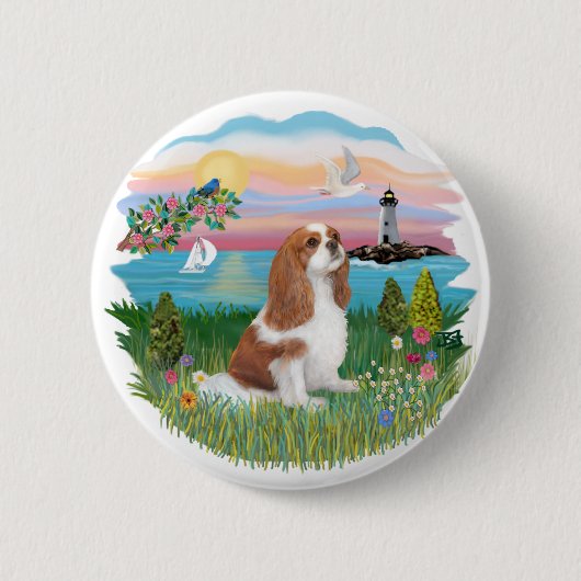 Vuurtoren - Cavalier (BL-F) Ronde Button 5,7 Cm (Voorkant)