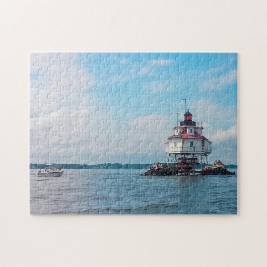 Vuurtoren Chesapeake Bay. Legpuzzel (Horizontaal)