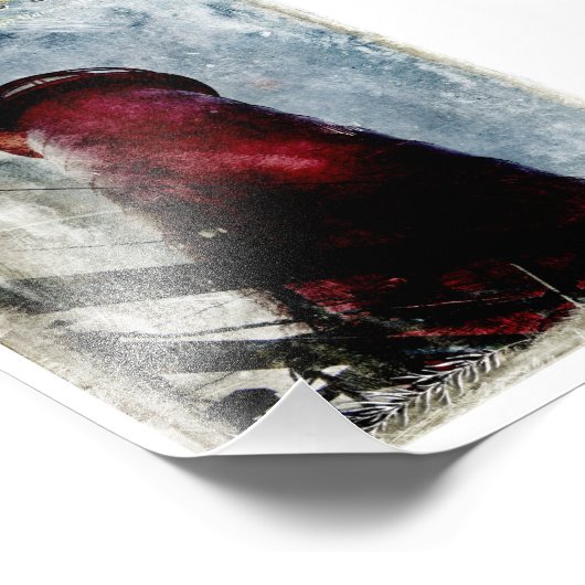  vuurtoren close-up foto afdruk (Hoek)