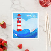 Vuurtoren cocktail papieren servetten (Insitu)